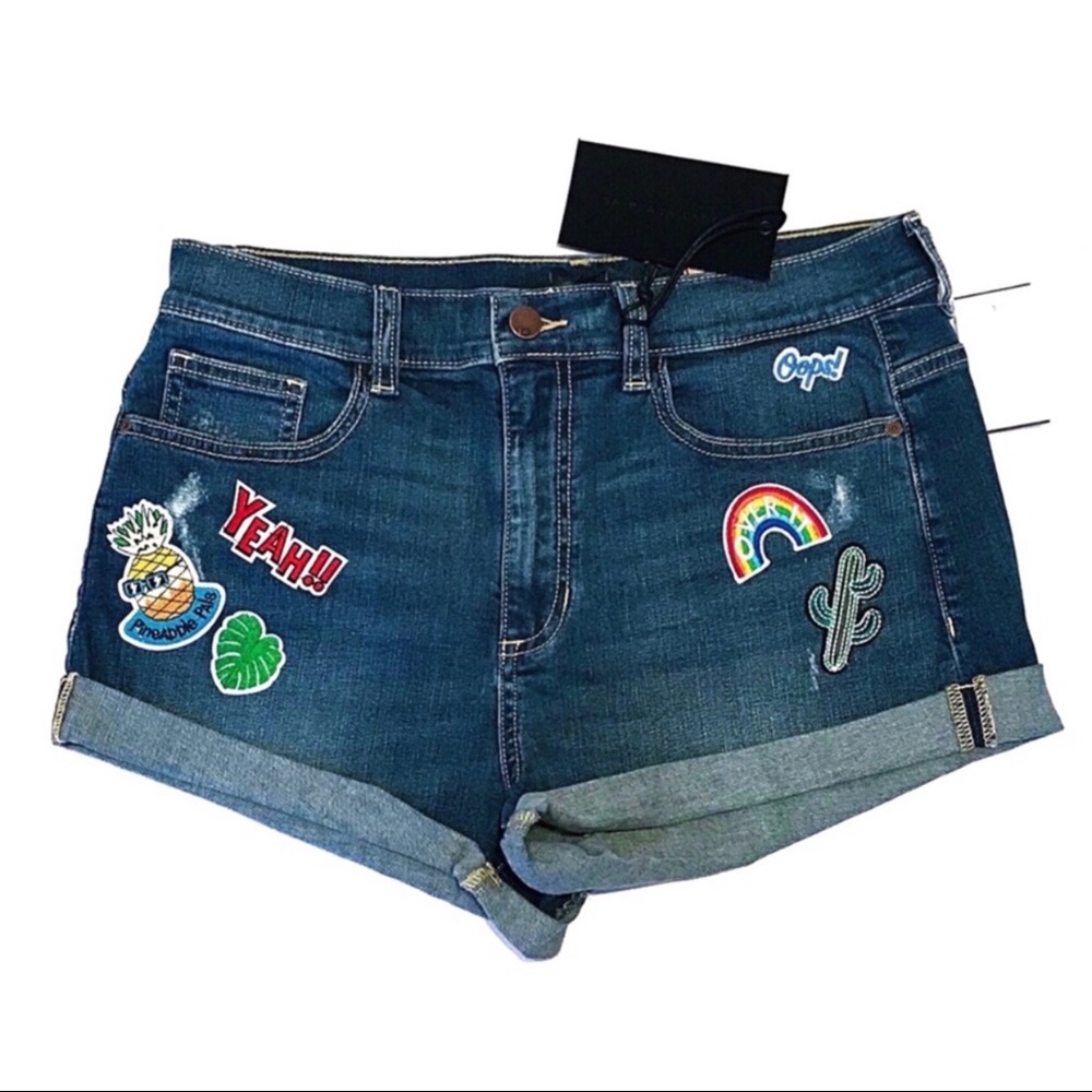 NWT SP Black Label Jean Denim Shorts Pineapple - Picture 3 of 6